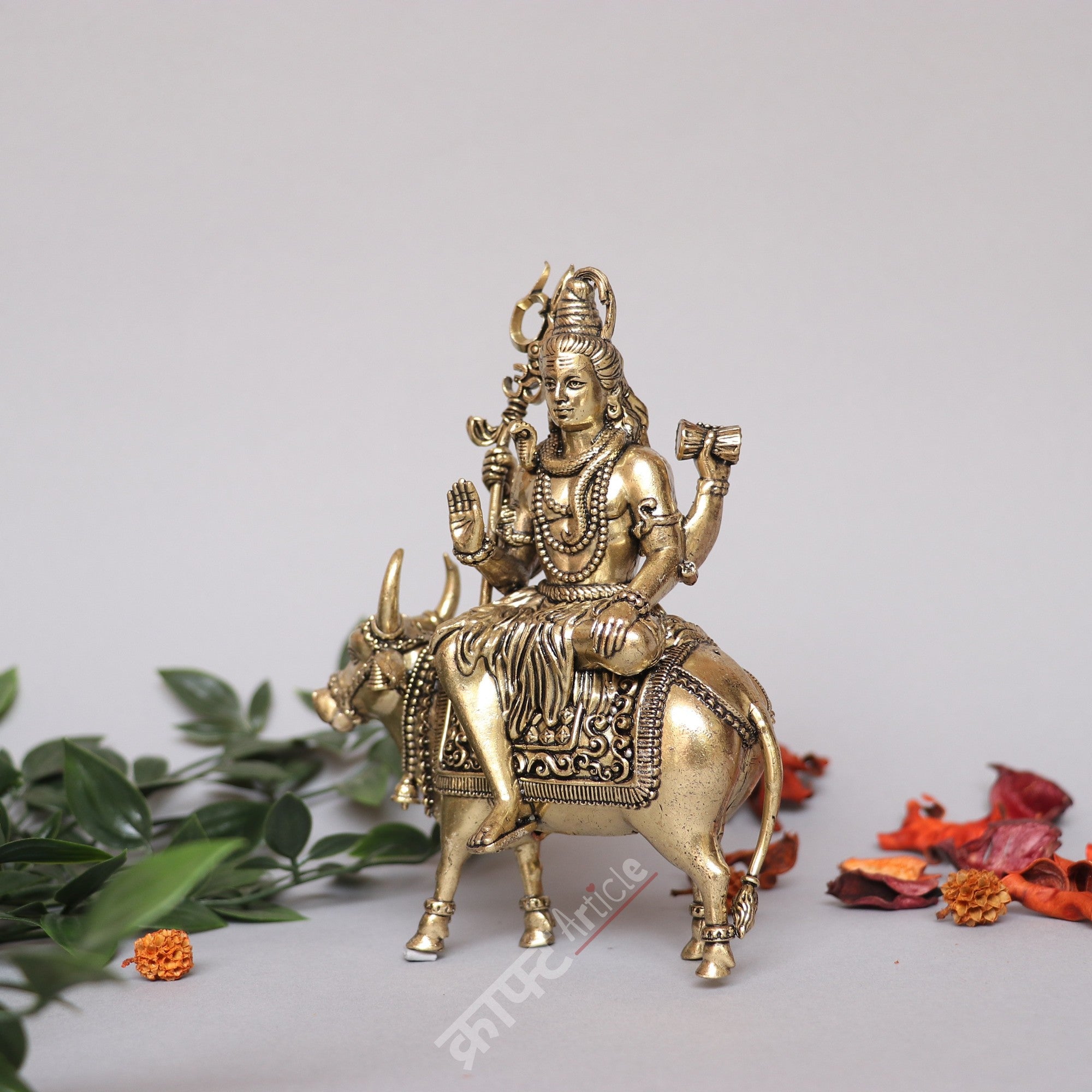 Brass Lord Shiva Nandi Idol