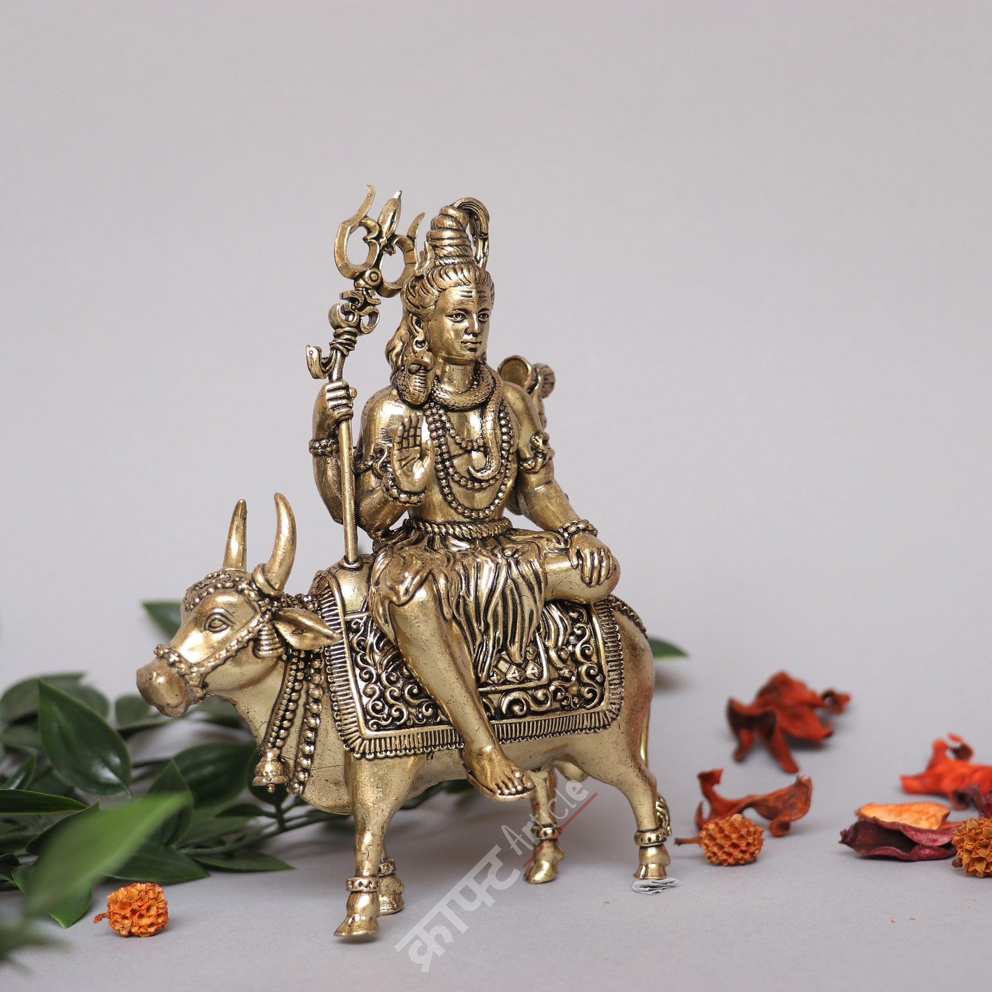 Brass Lord Shiva Nandi Idol