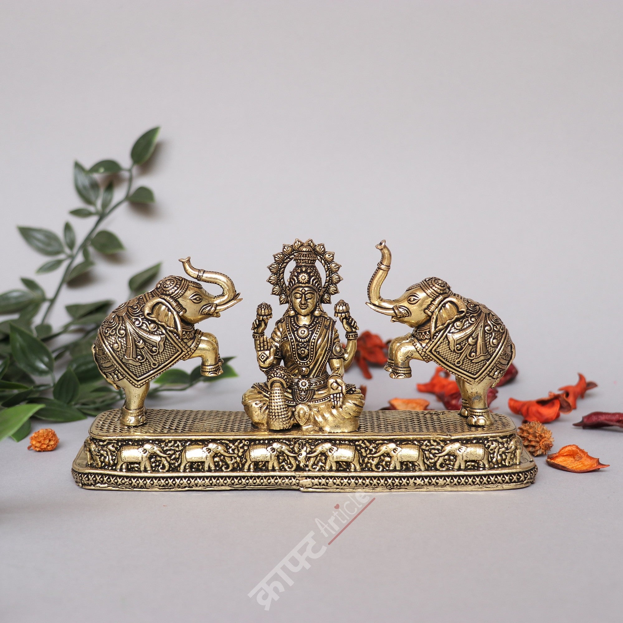 Brass Superfine Gaja Lakshmi Idol