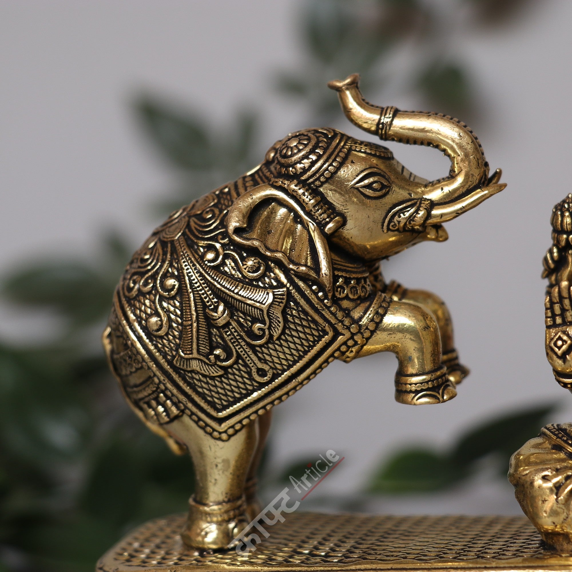 Brass Superfine Gaja Lakshmi Idol