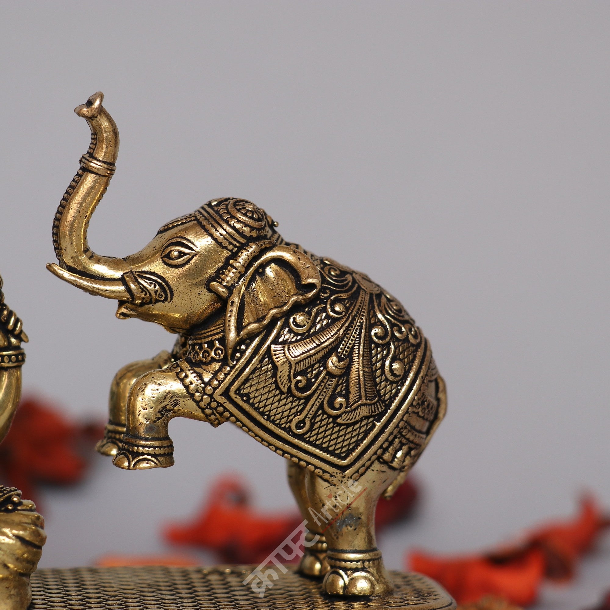 Brass Superfine Gaja Lakshmi Idol