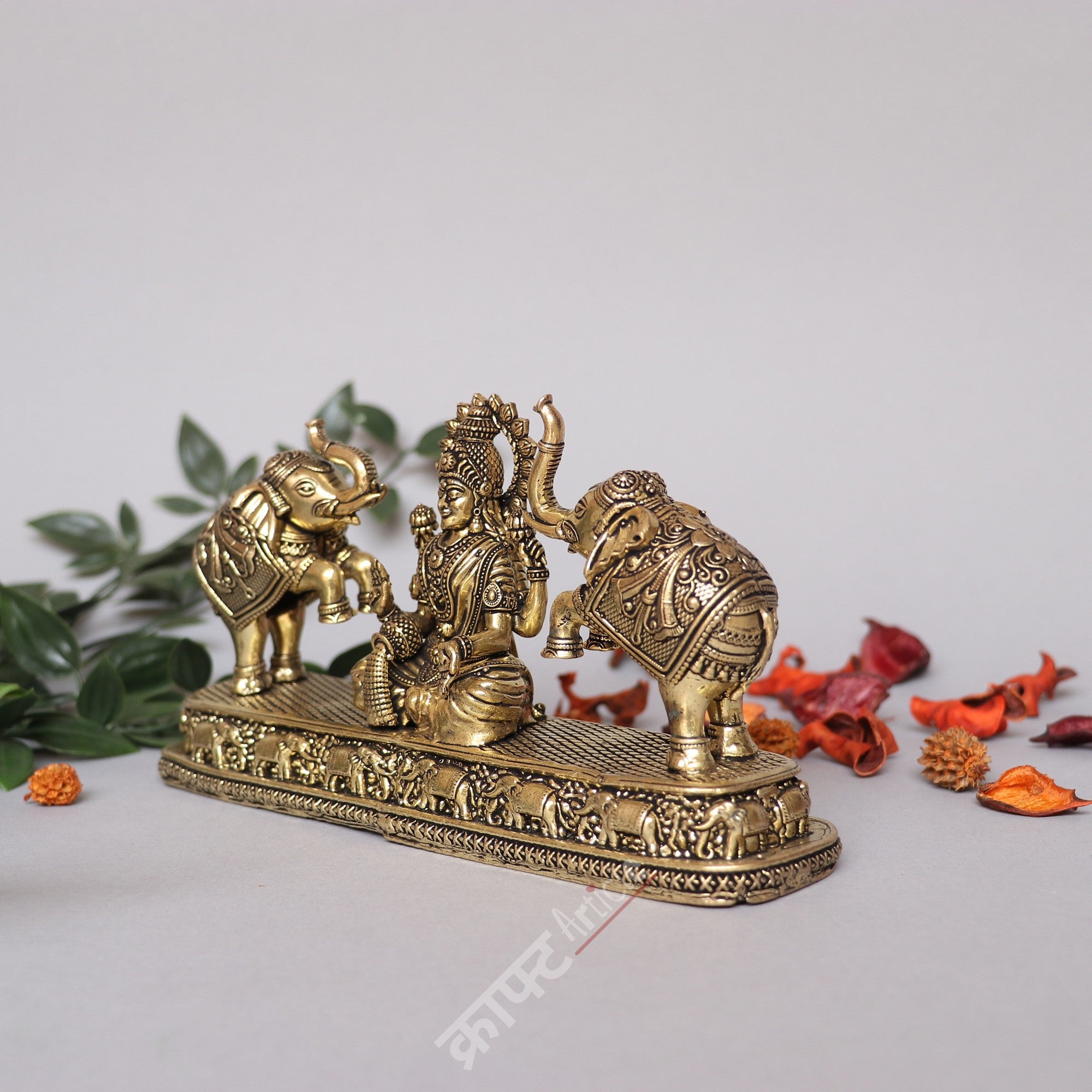Brass Superfine Gaja Lakshmi Idol