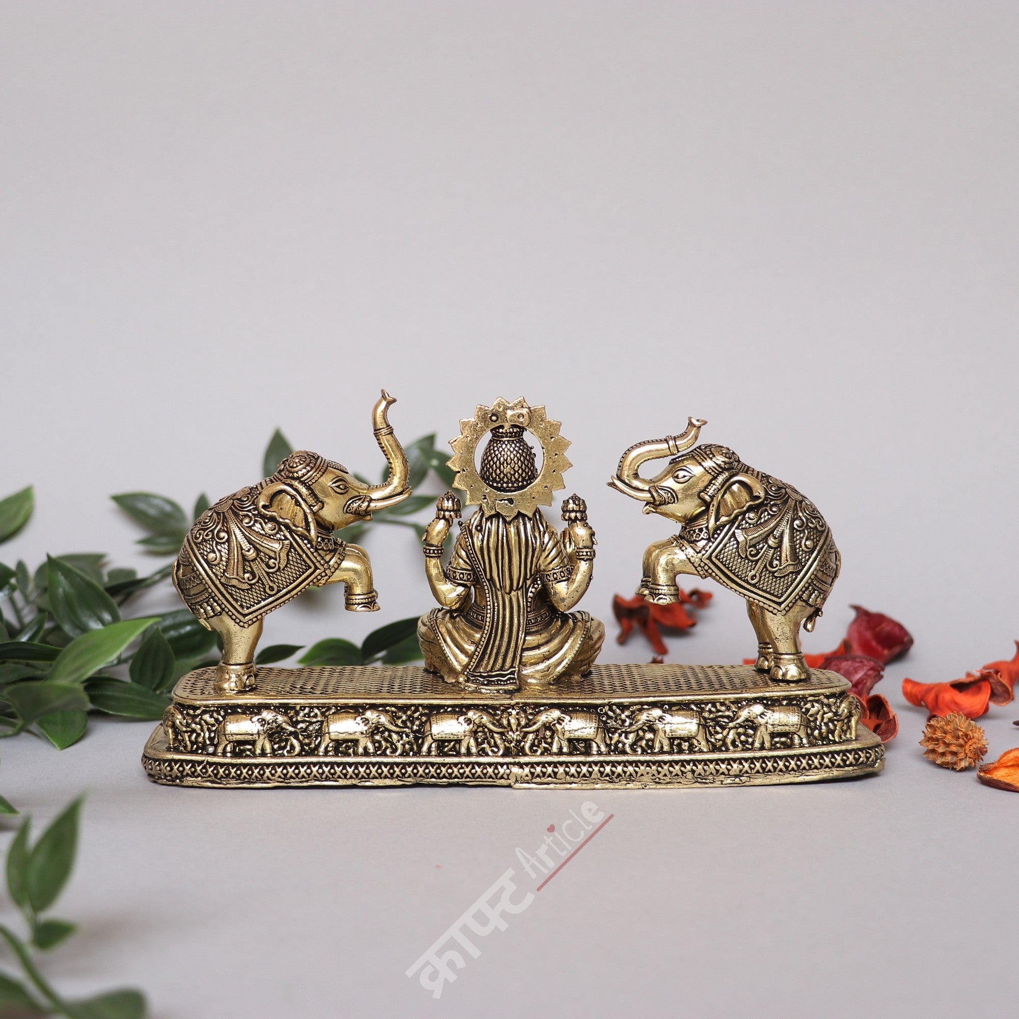 Brass Superfine Gaja Lakshmi Idol