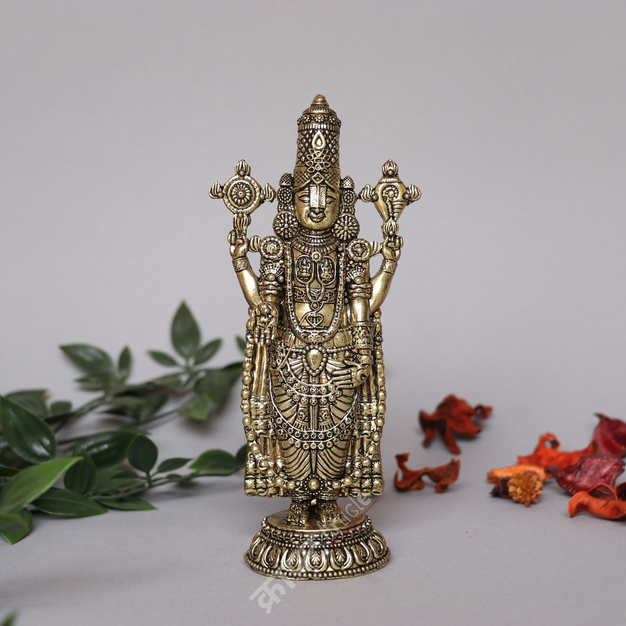 Brass Lord Venkatesh Tirupati Idol