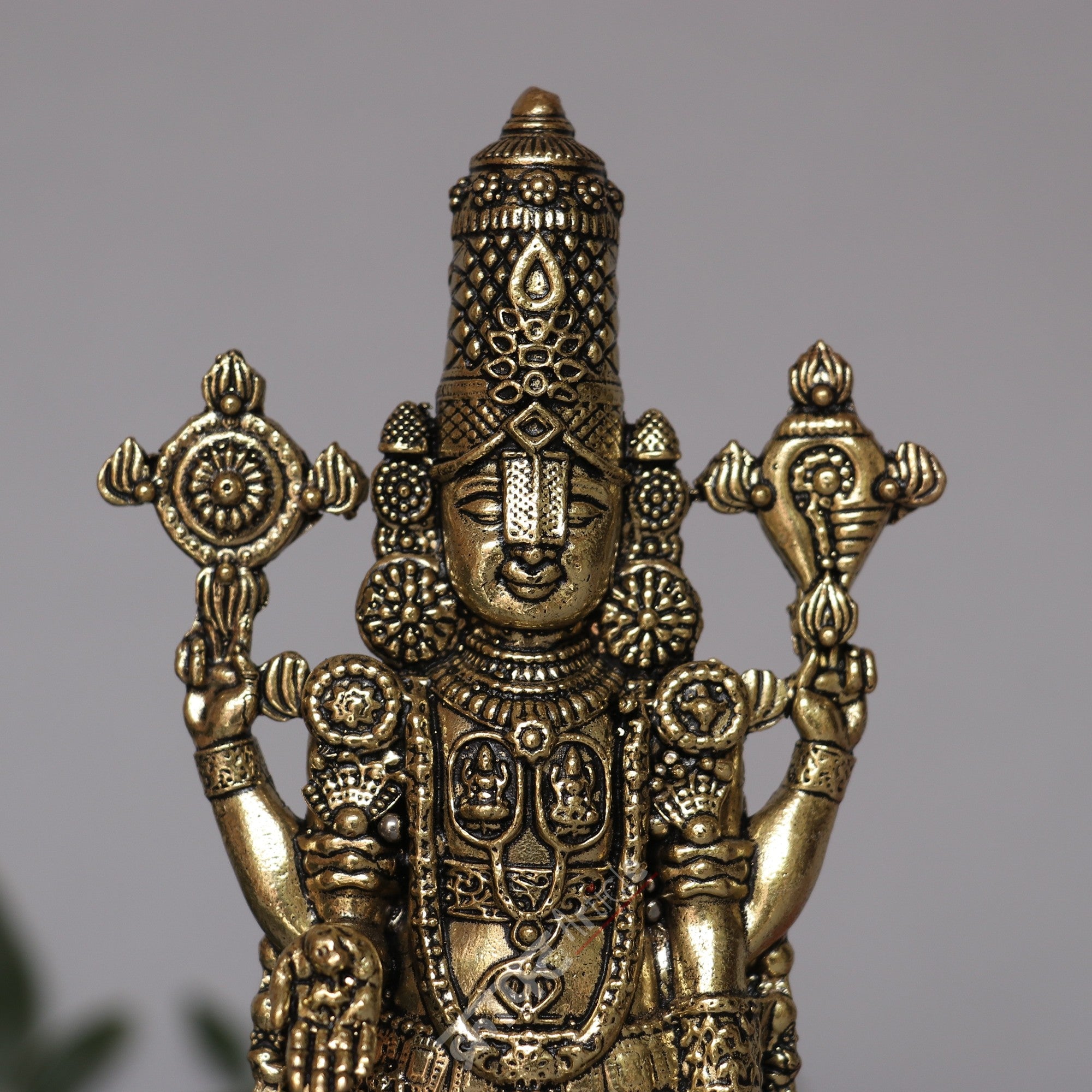 Brass Lord Venkatesh Tirupati Idol