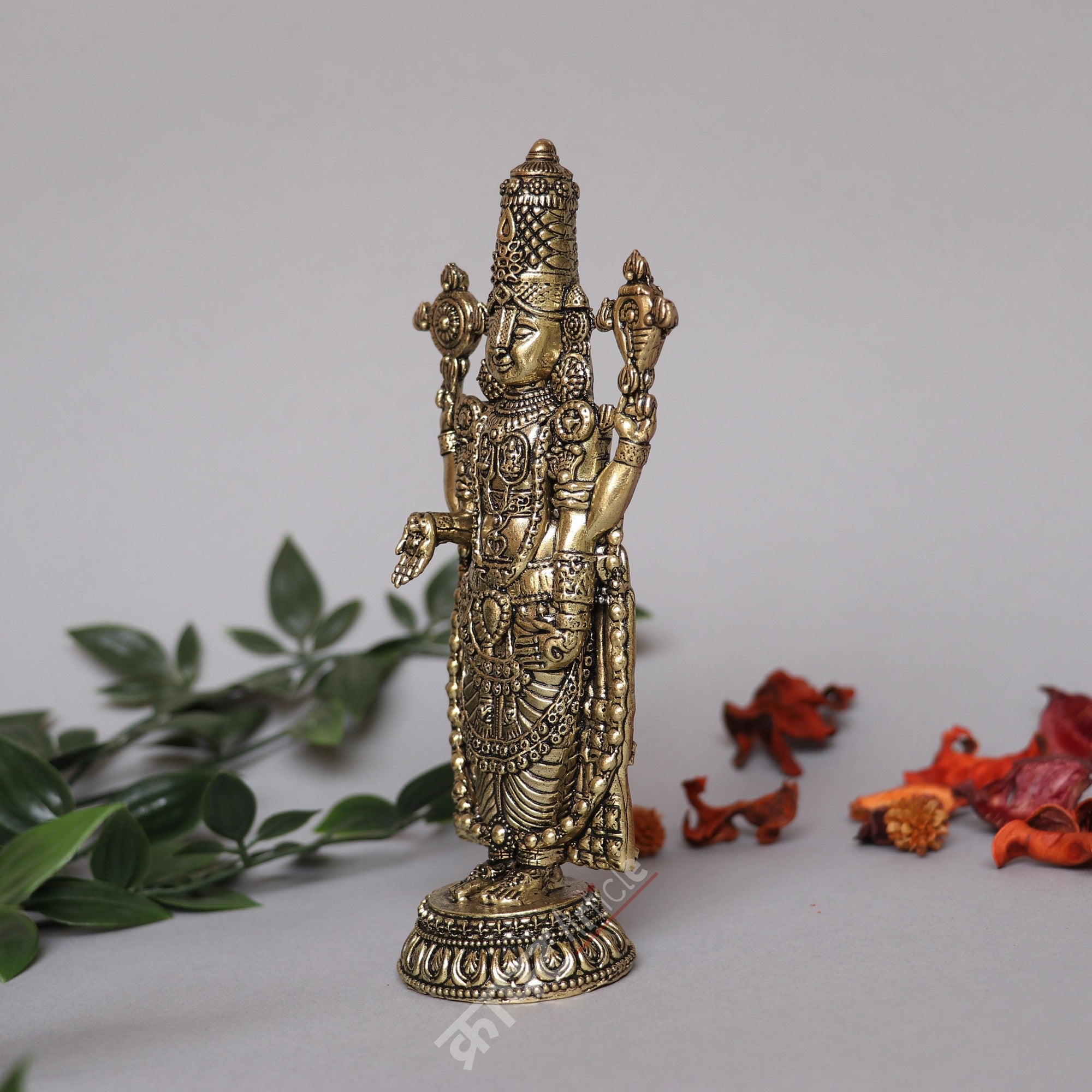 Brass Lord Venkatesh Tirupati Idol