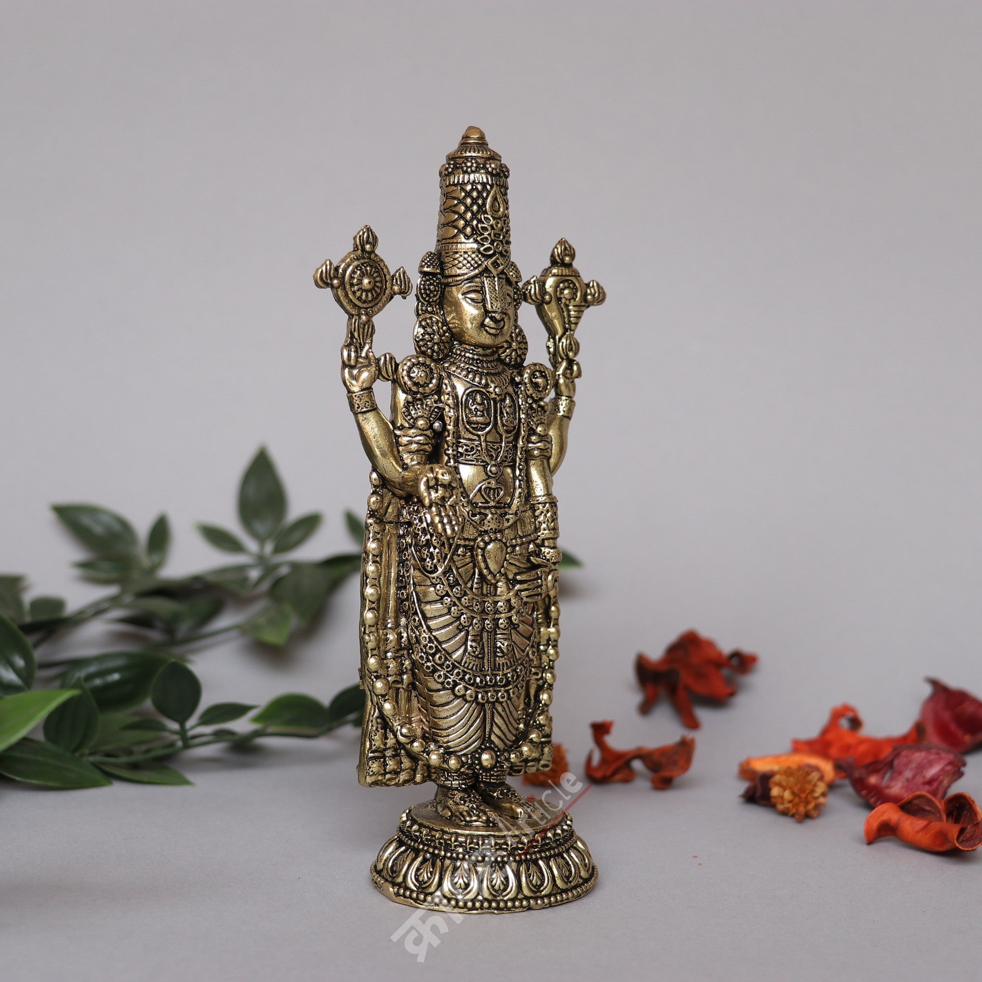 Brass Lord Venkatesh Tirupati Idol
