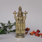 Brass Lord Venkatesh Tirupati Idol