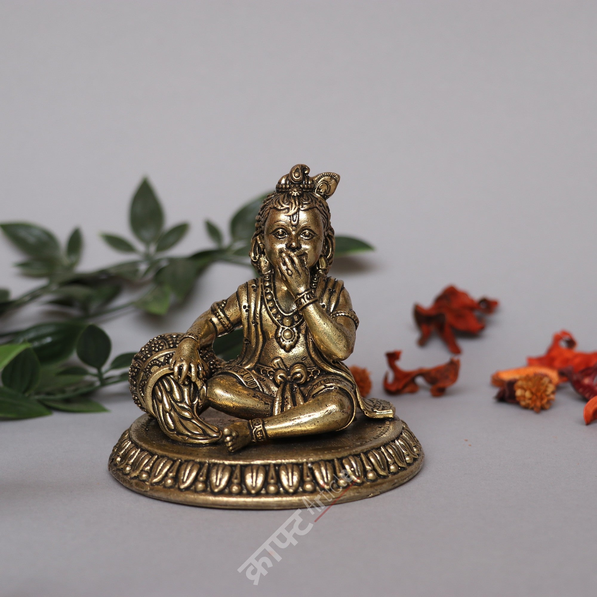 Brass Baby Krishna Idol