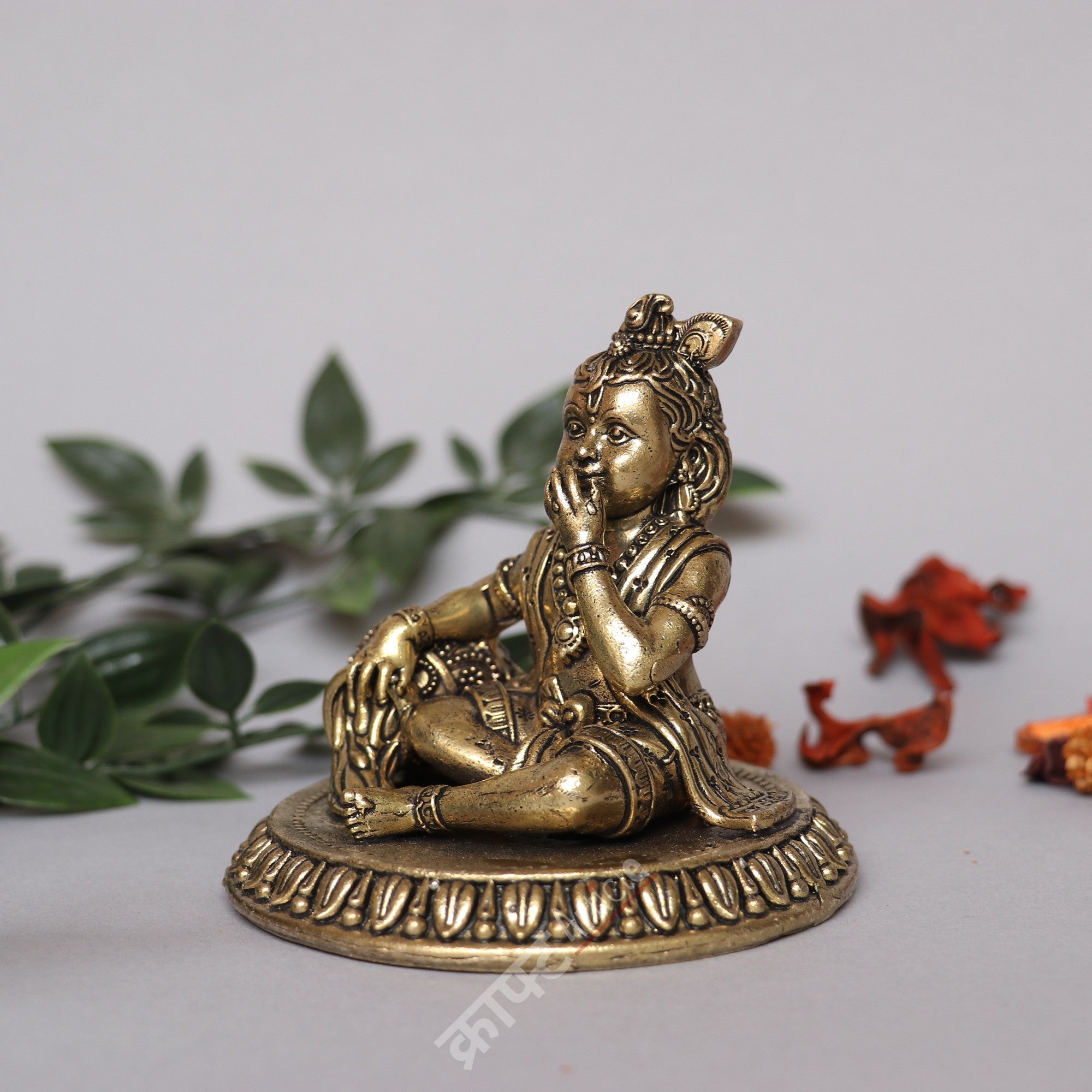 Brass Baby Krishna Idol