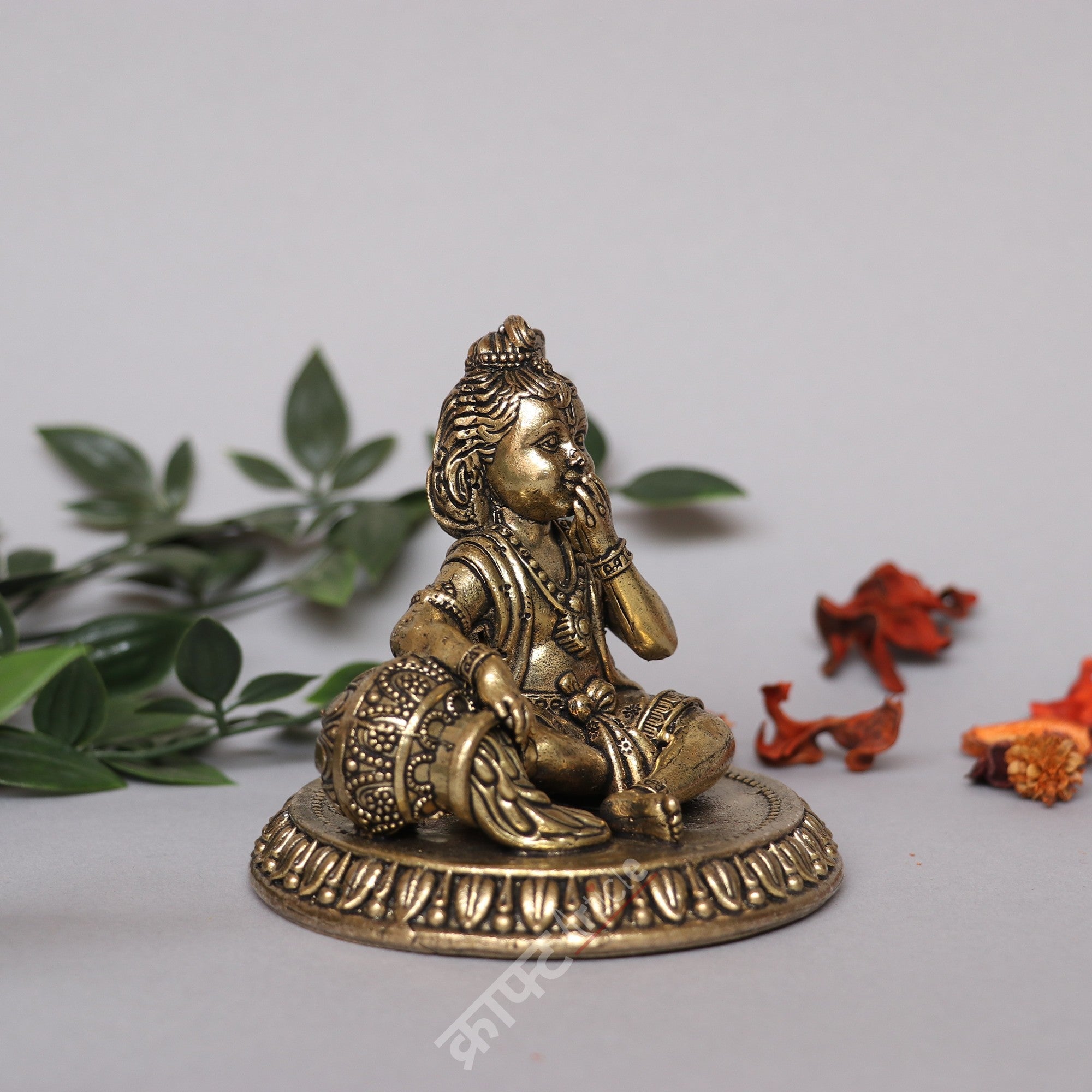 Brass Baby Krishna Idol
