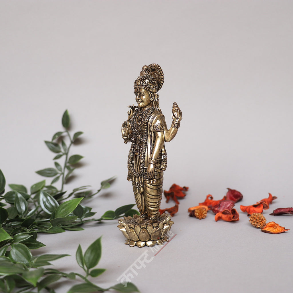 Brass Superfine Lord Vishnu Lakshmi Statues