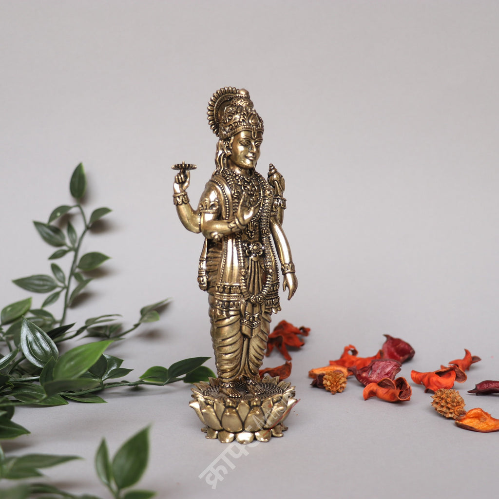 Brass Superfine Lord Vishnu Lakshmi Statues