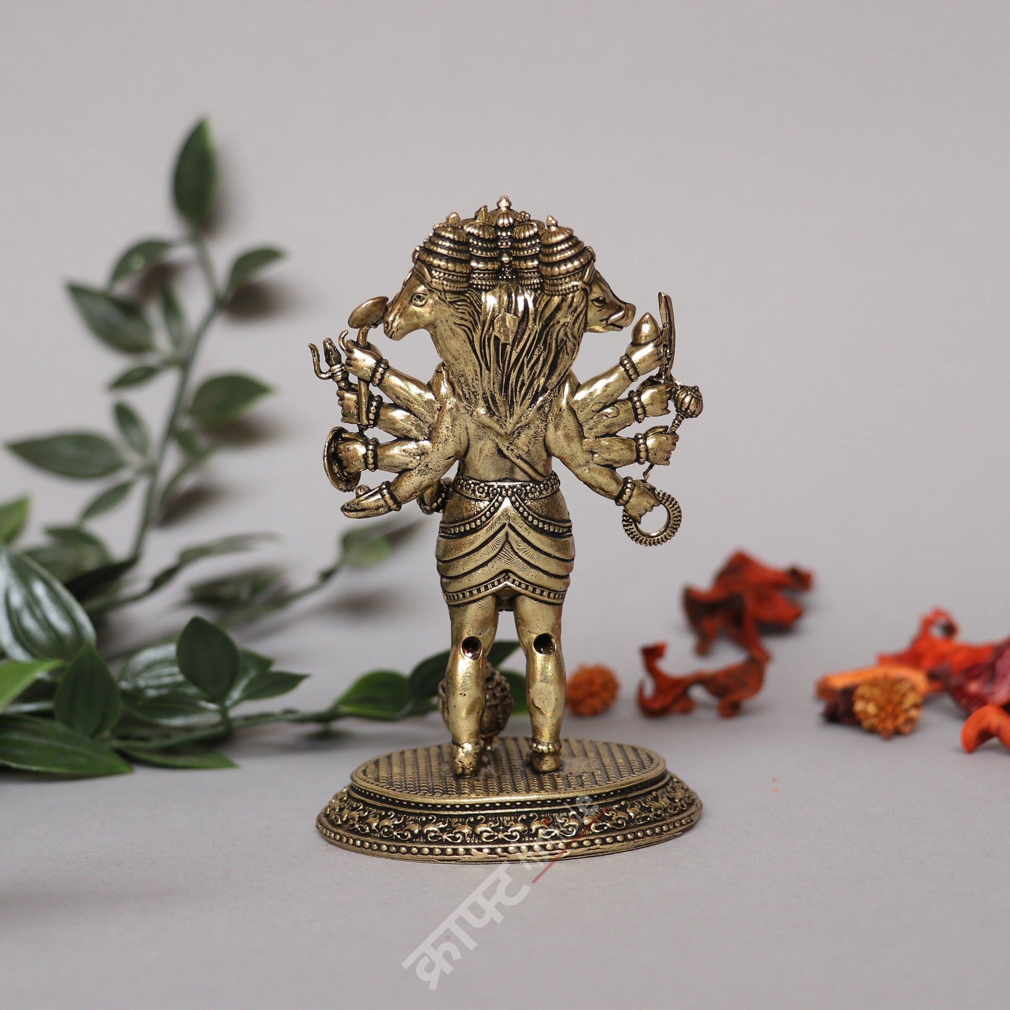 Brass Panchmukhi Hanuman Idol