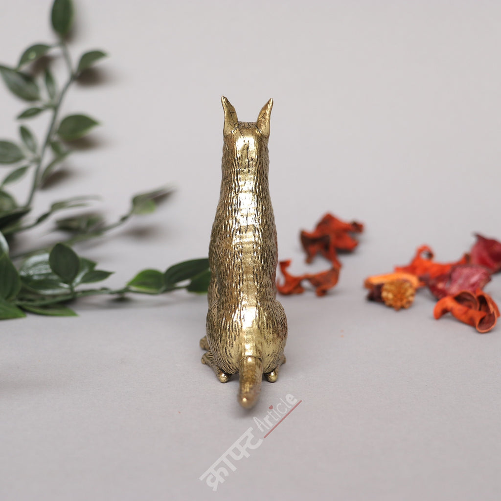 Brass Dog Figurine.