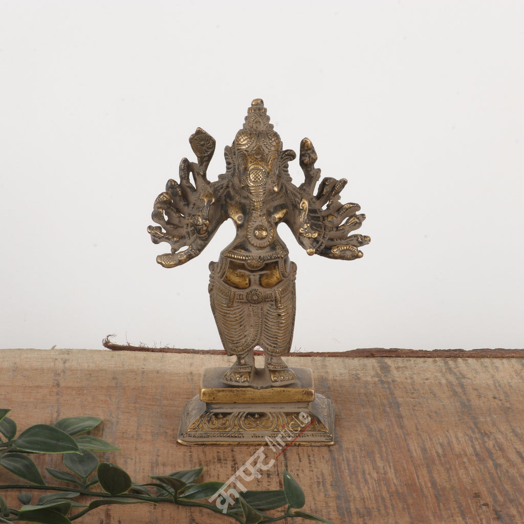 Brass Ganesha Statue 6"