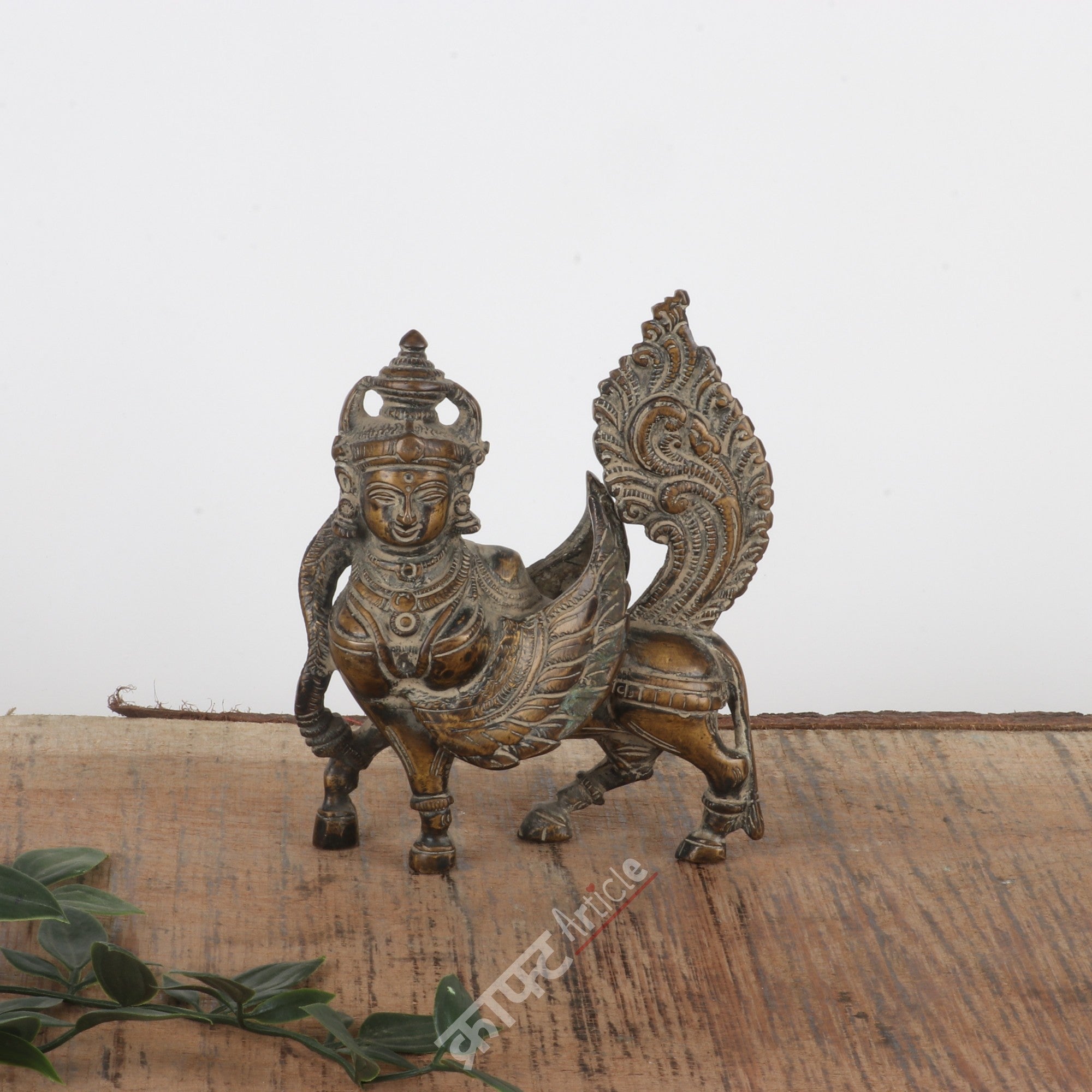 Brass Kamdhenu Cow Sculpture