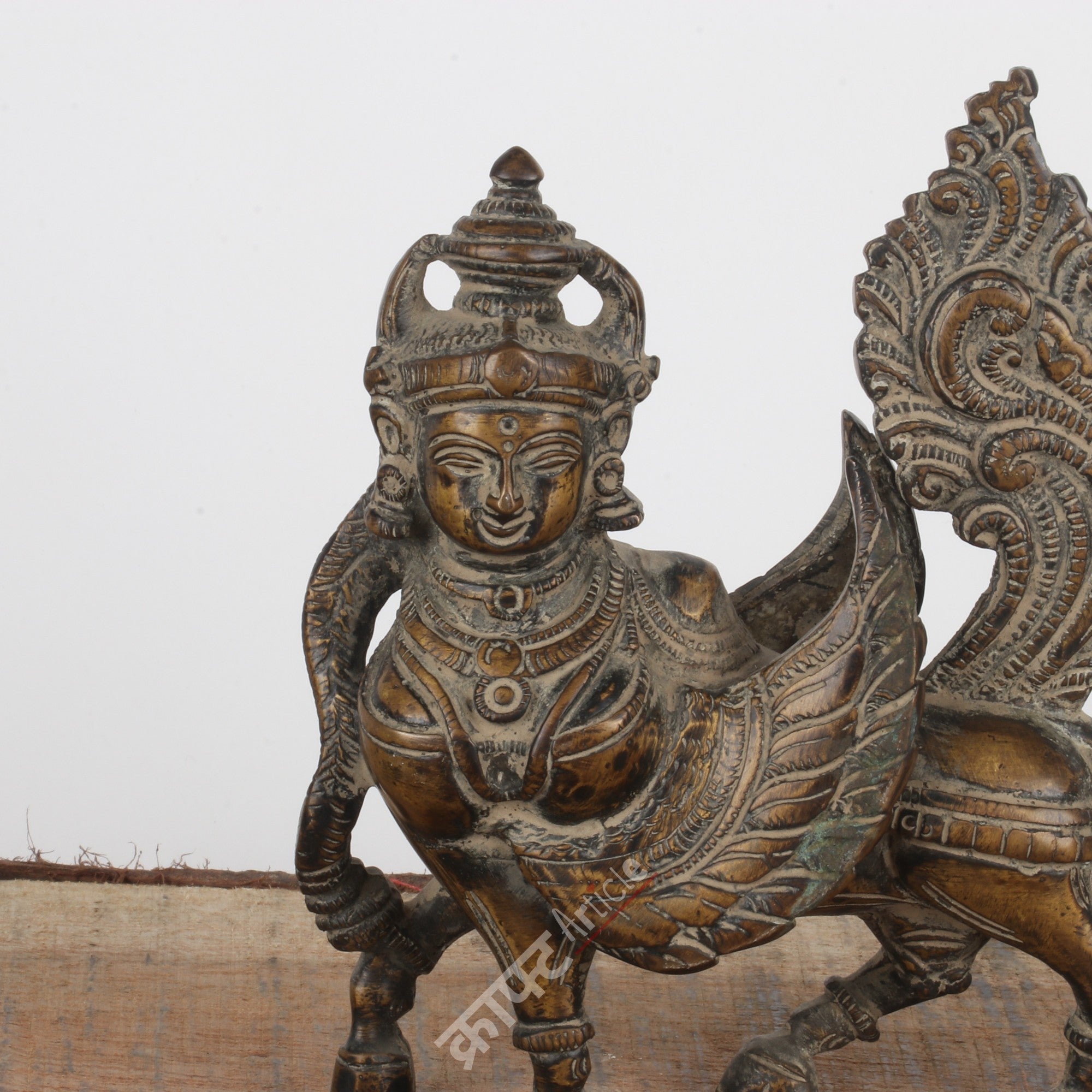 Brass Kamdhenu Cow Sculpture