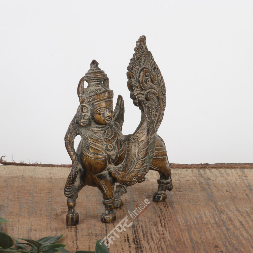 Brass Kamdhenu Cow Sculpture