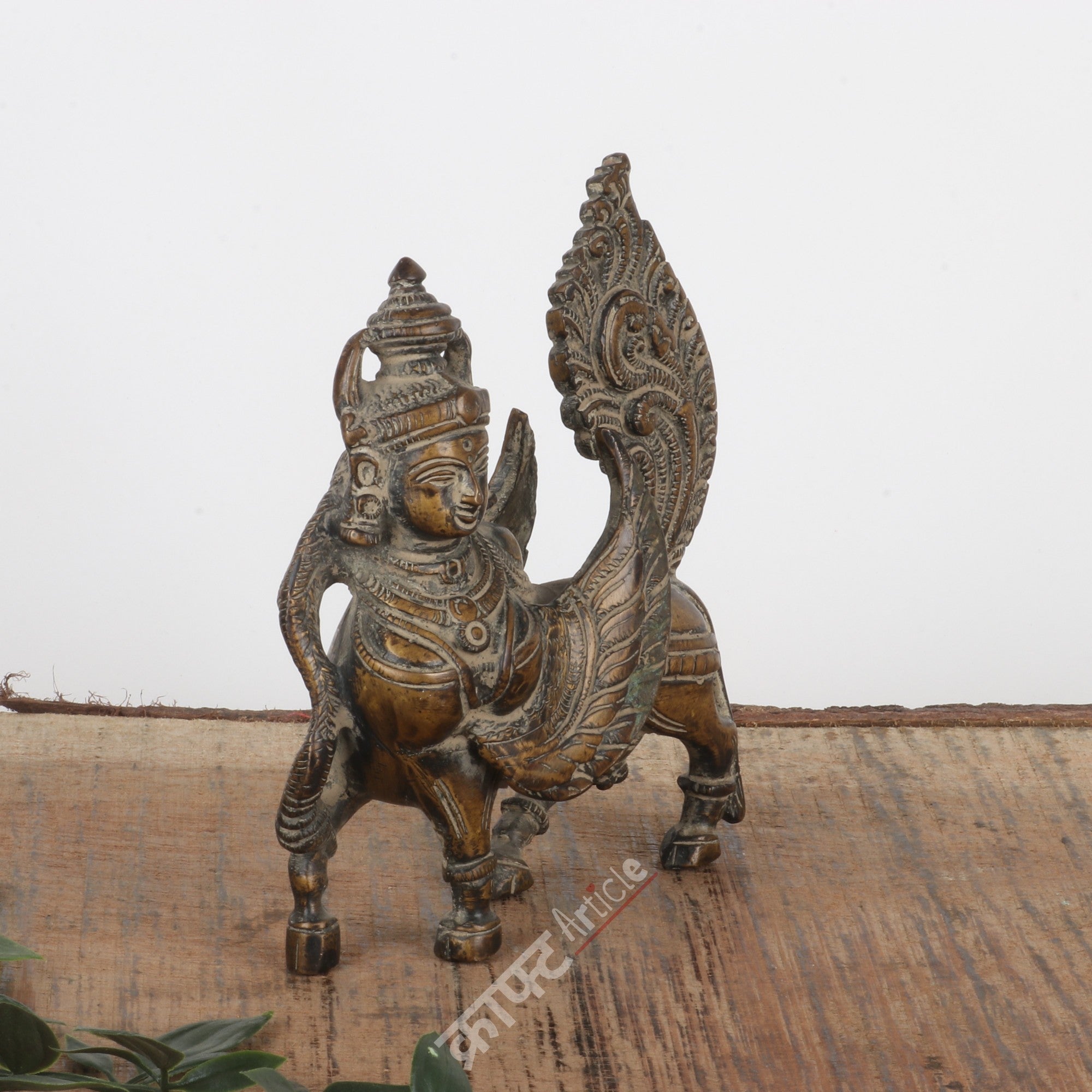 Brass Kamdhenu Cow Sculpture
