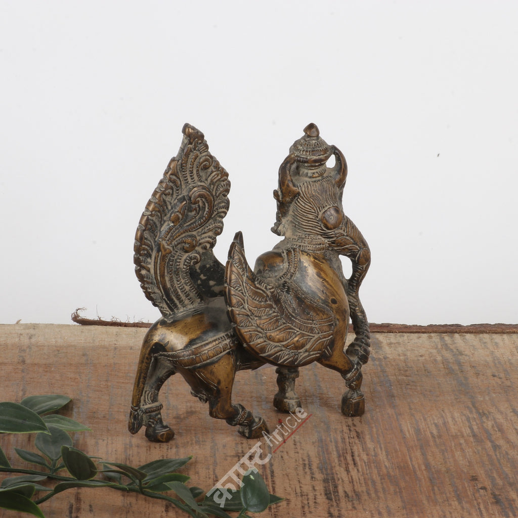 Brass Kamdhenu Cow Sculpture
