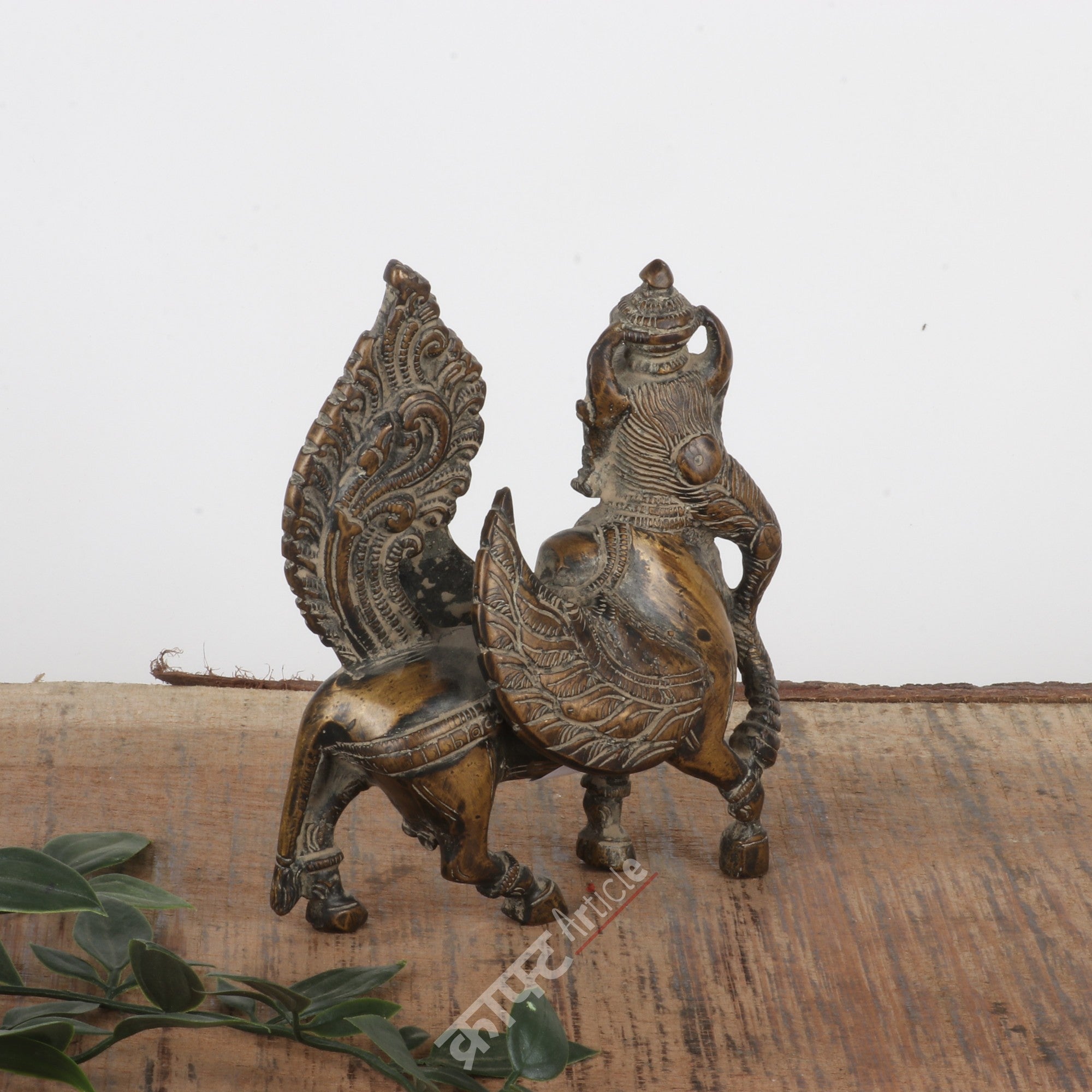Brass Kamdhenu Cow Sculpture