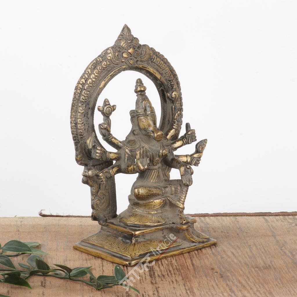 Brass Lord Varaha Idol