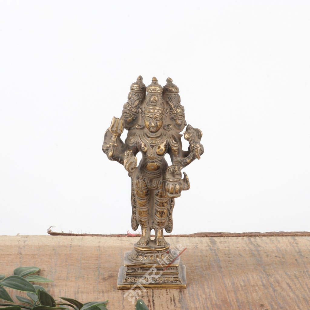 Brass Lord Dattatreya Idol