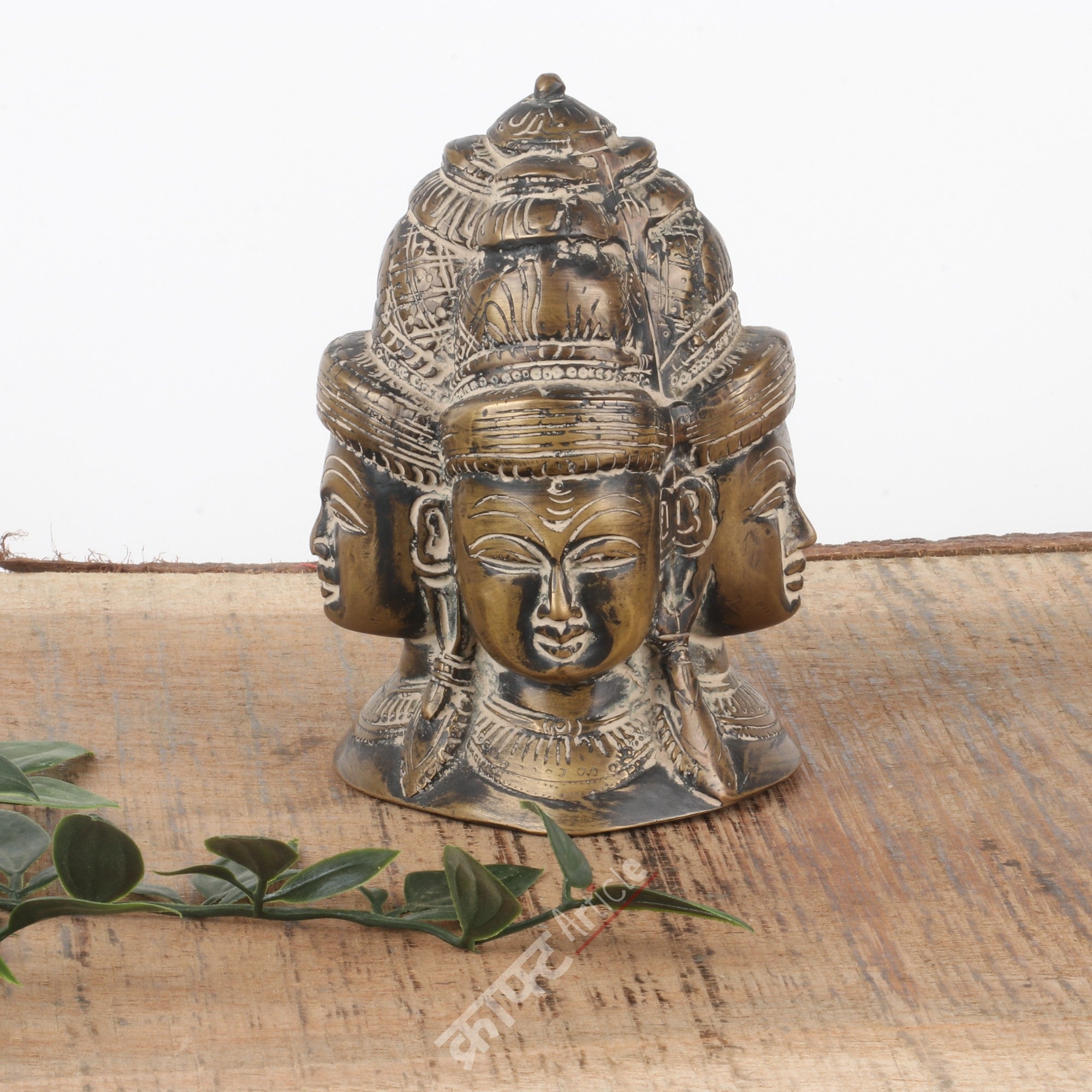 Brass Lord Brahma Bust