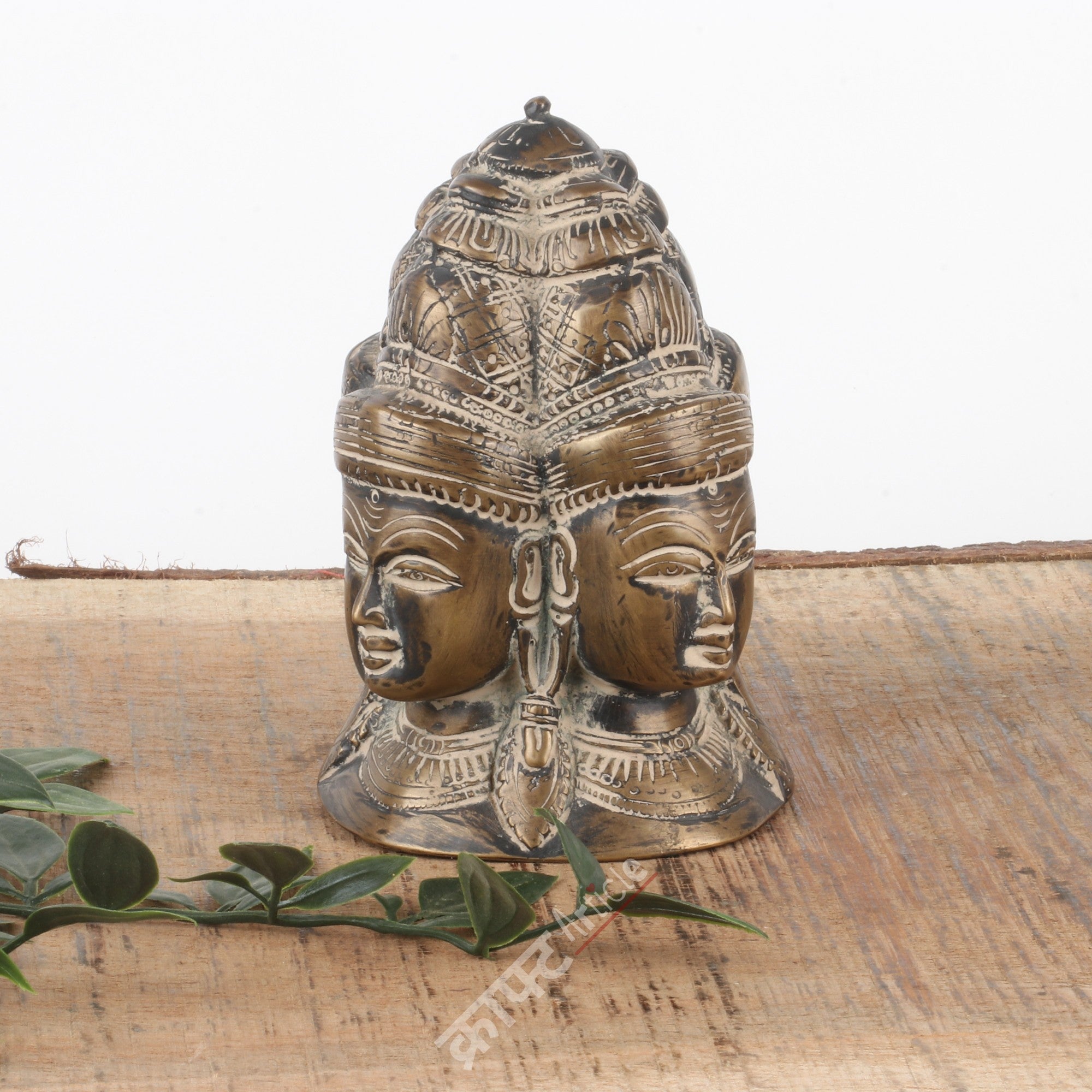 Brass Lord Brahma Bust