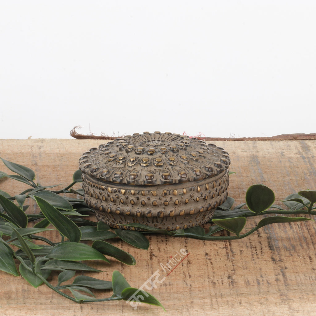 Handcrafted Brass Decorative Storage Box