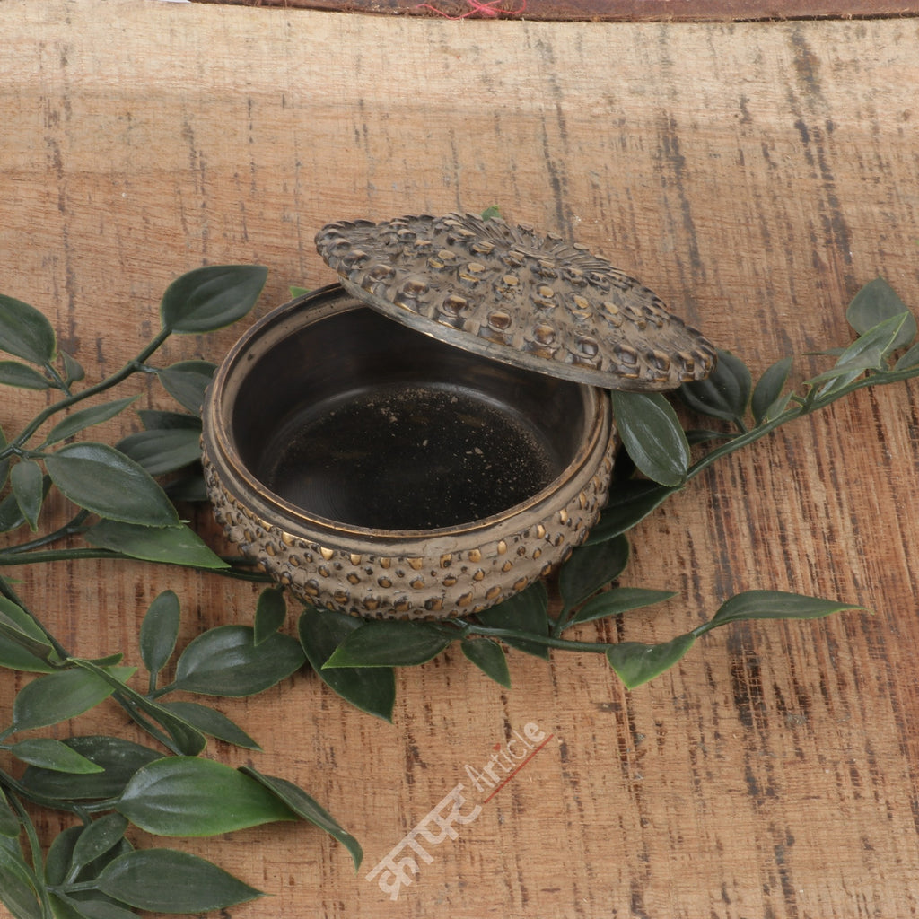 Handcrafted Brass Decorative Storage Box