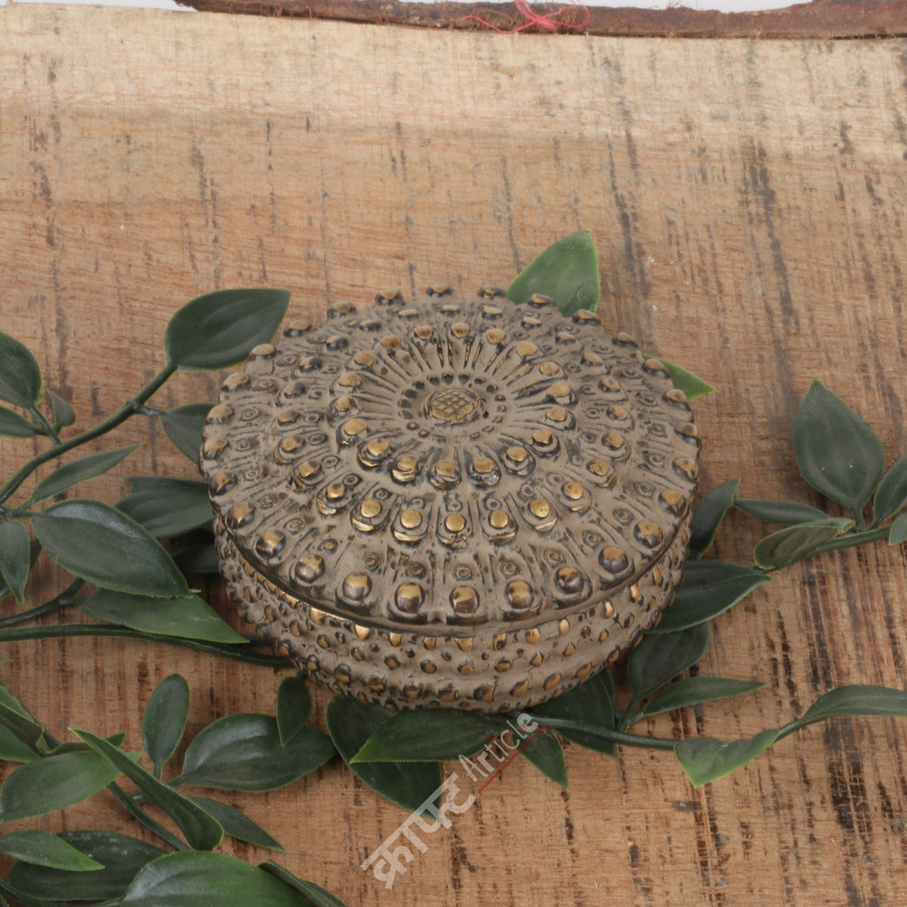 Handcrafted Brass Decorative Storage Box