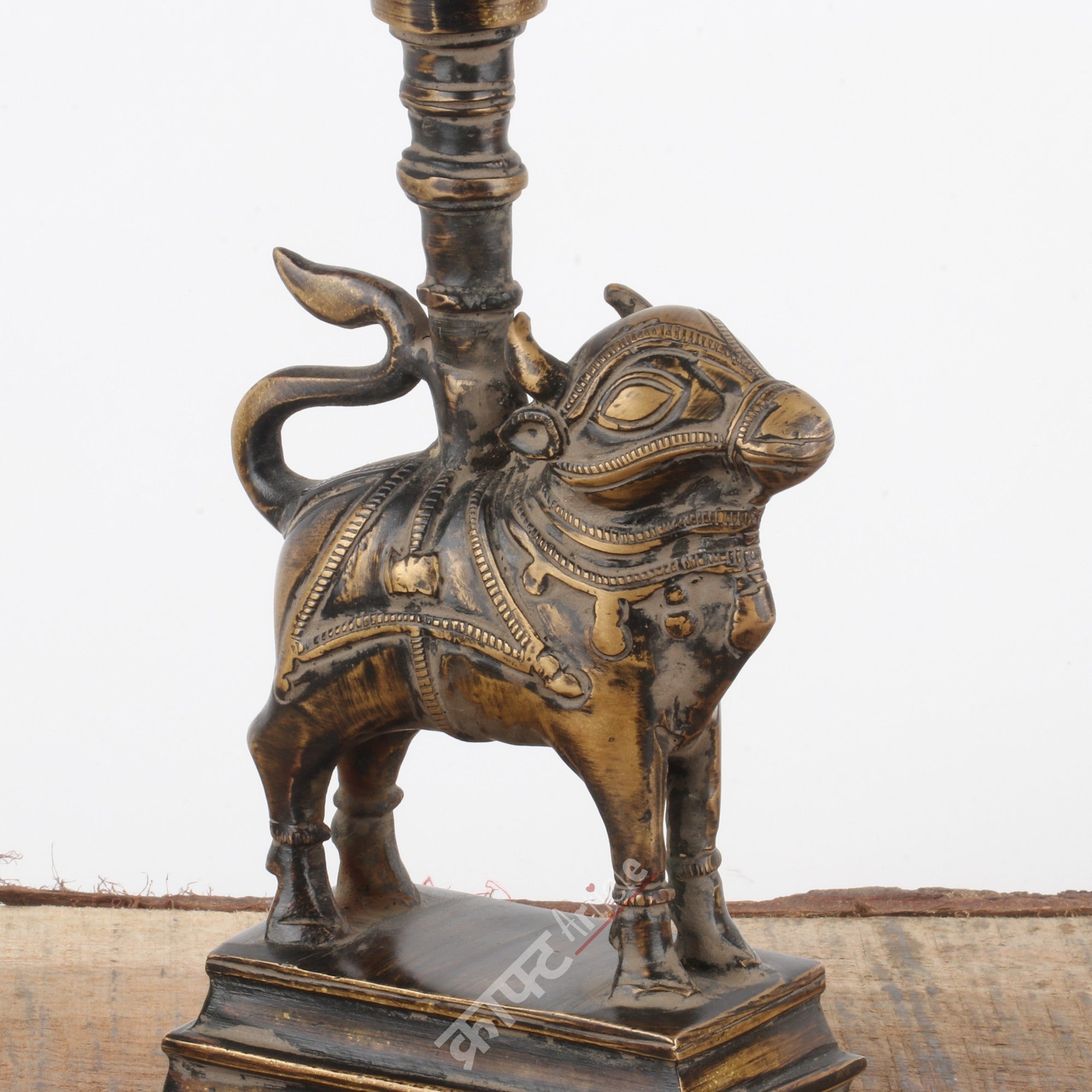 Brass Nandi Candle Stand