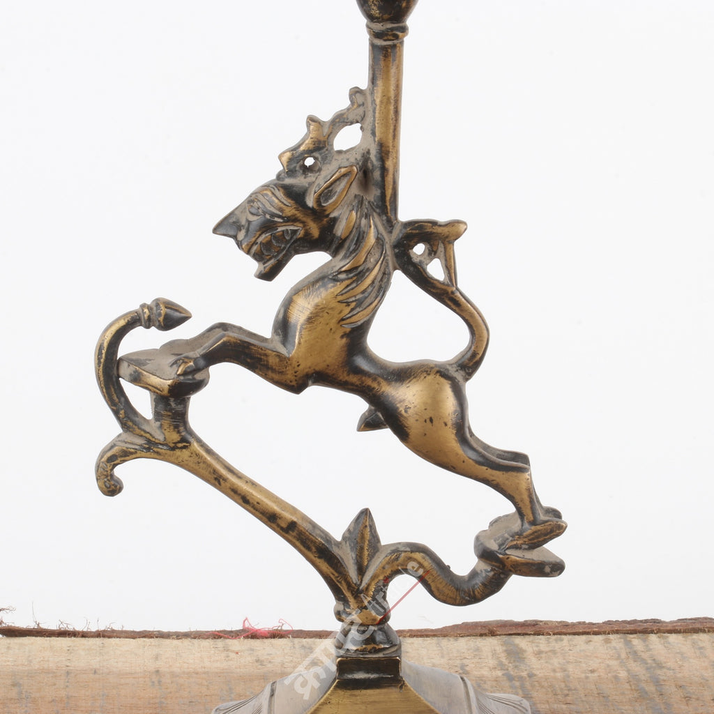 Brass Candle Stand 9"