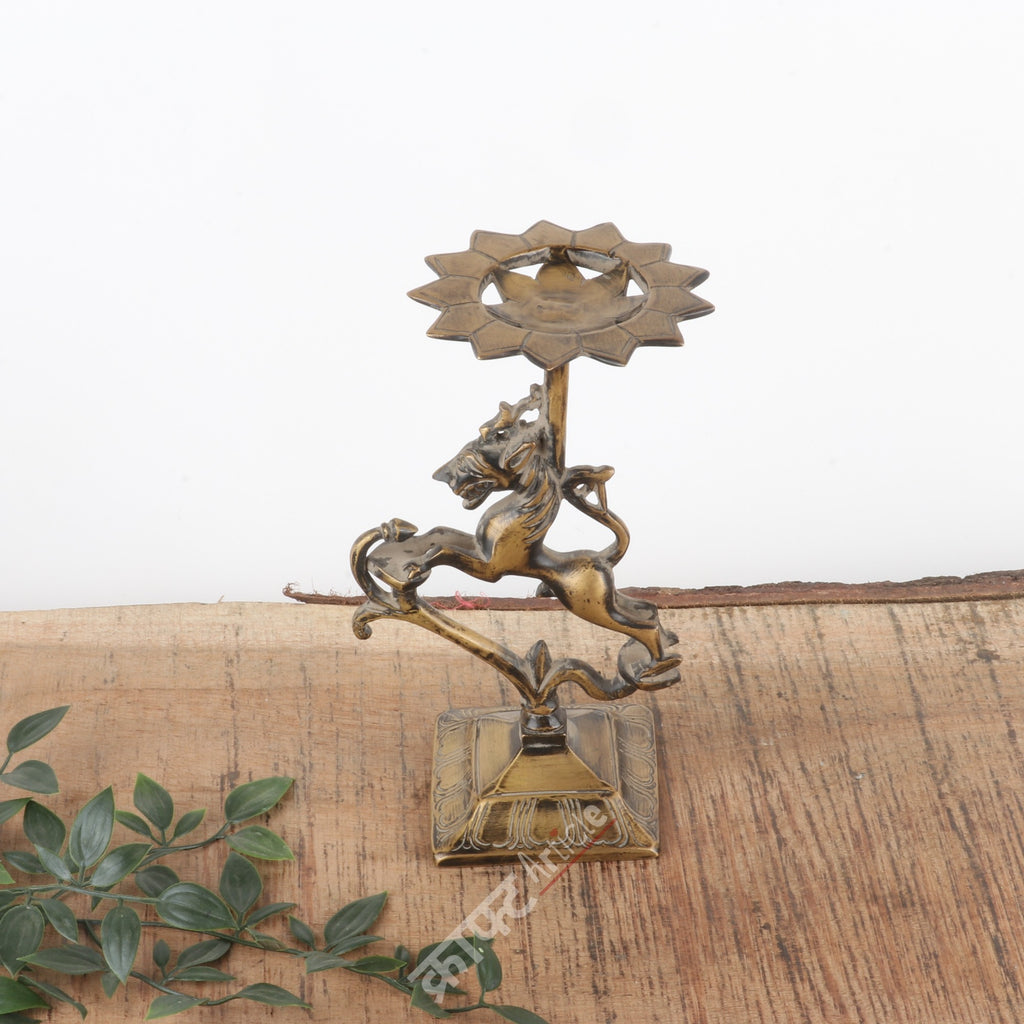 Brass Candle Stand 9"