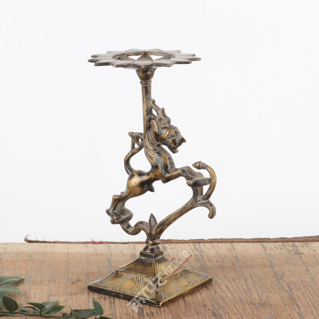 Brass Candle Stand 9"