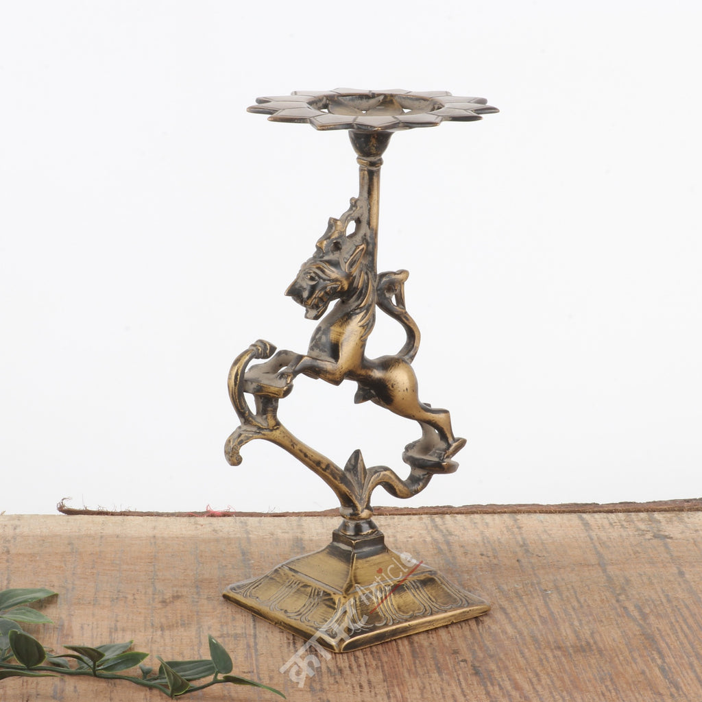 Brass Candle Stand 9"