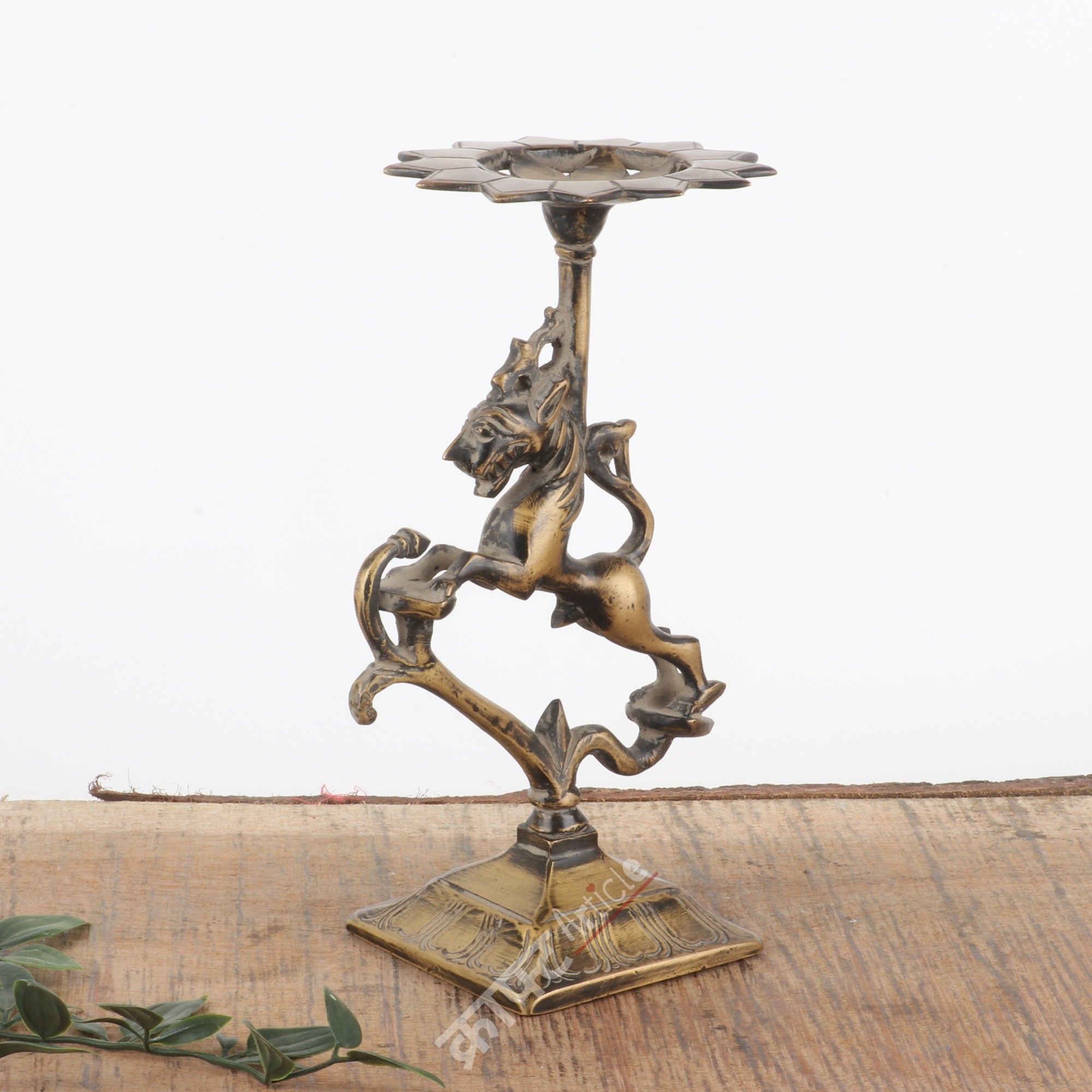 Brass Candle Stand 9"