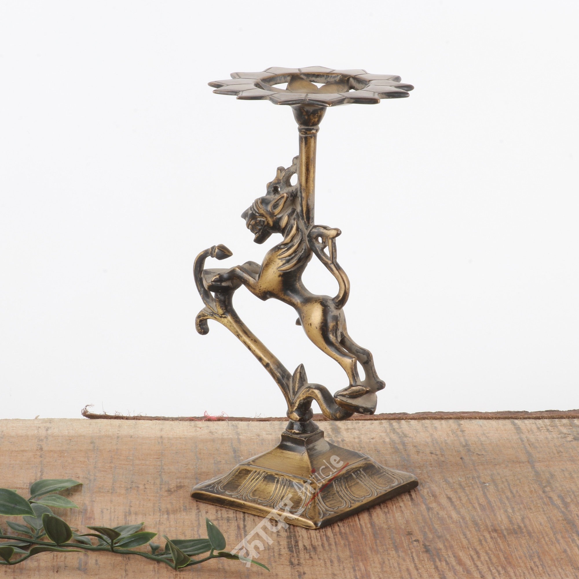 Brass Candle Stand 9"