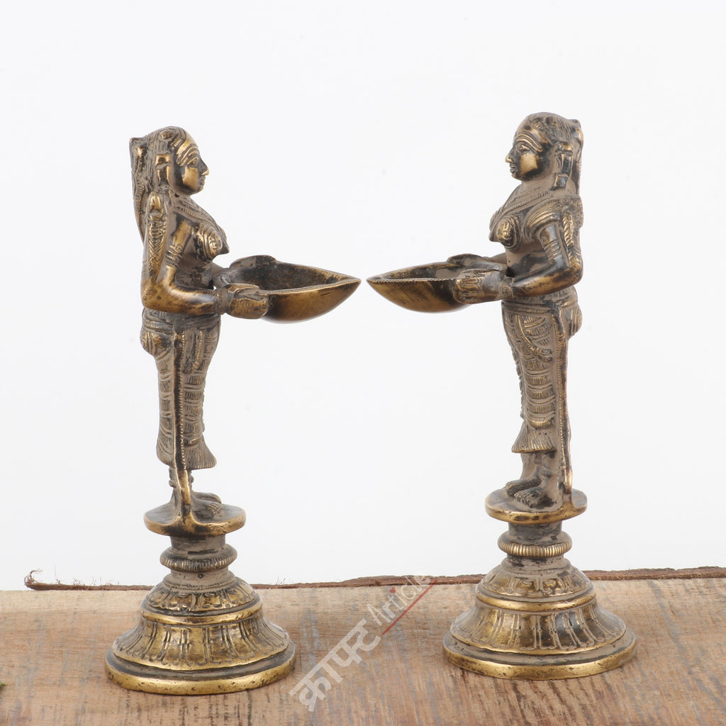 Traditional Brass Deep Lakshmi idols