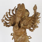 Brass Multi-Armed Lord Ganesha Idol