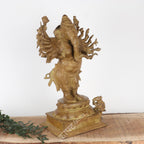 Brass Multi-Armed Lord Ganesha Idol