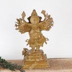 Brass Multi-Armed Lord Ganesha Idol