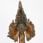 Lord Sadashiva Multi-Headed, Multi-Armed Brass Statue