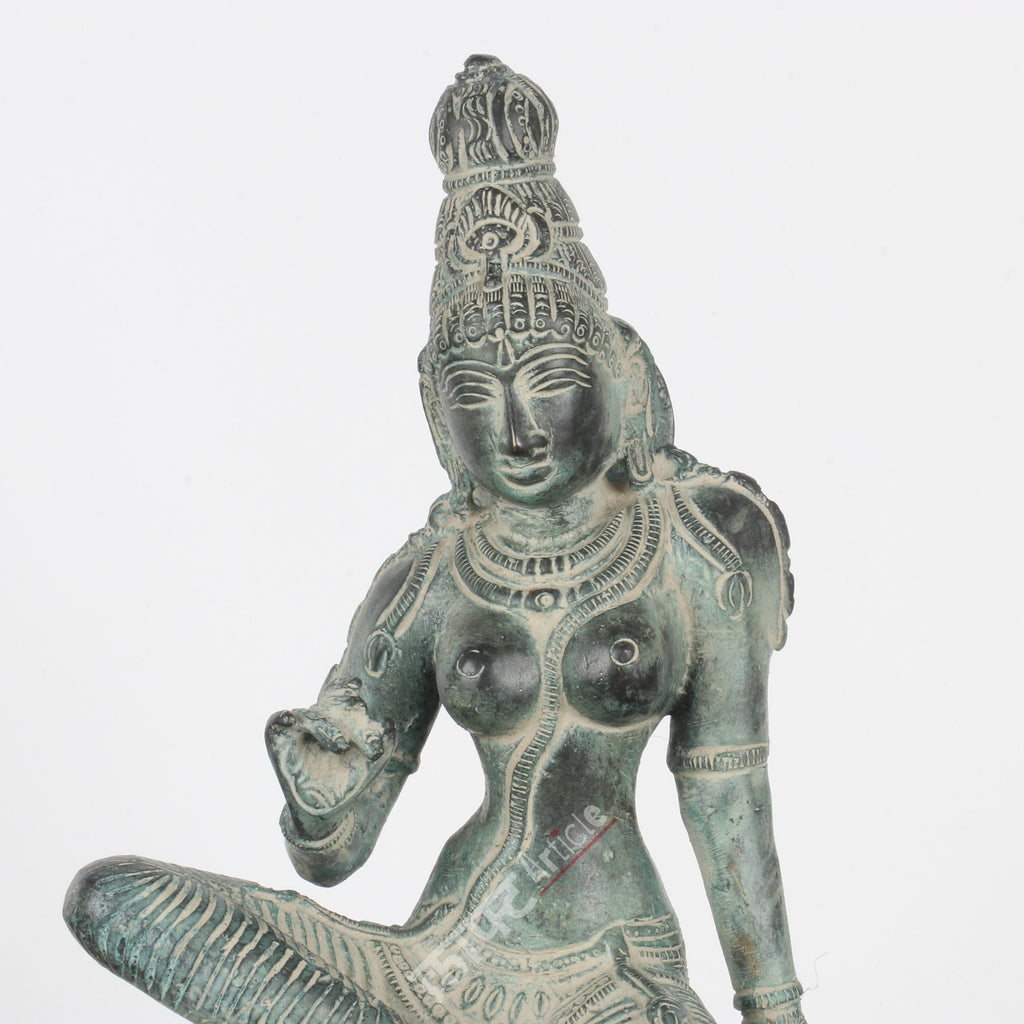 Brass Goddess Parvati Idol