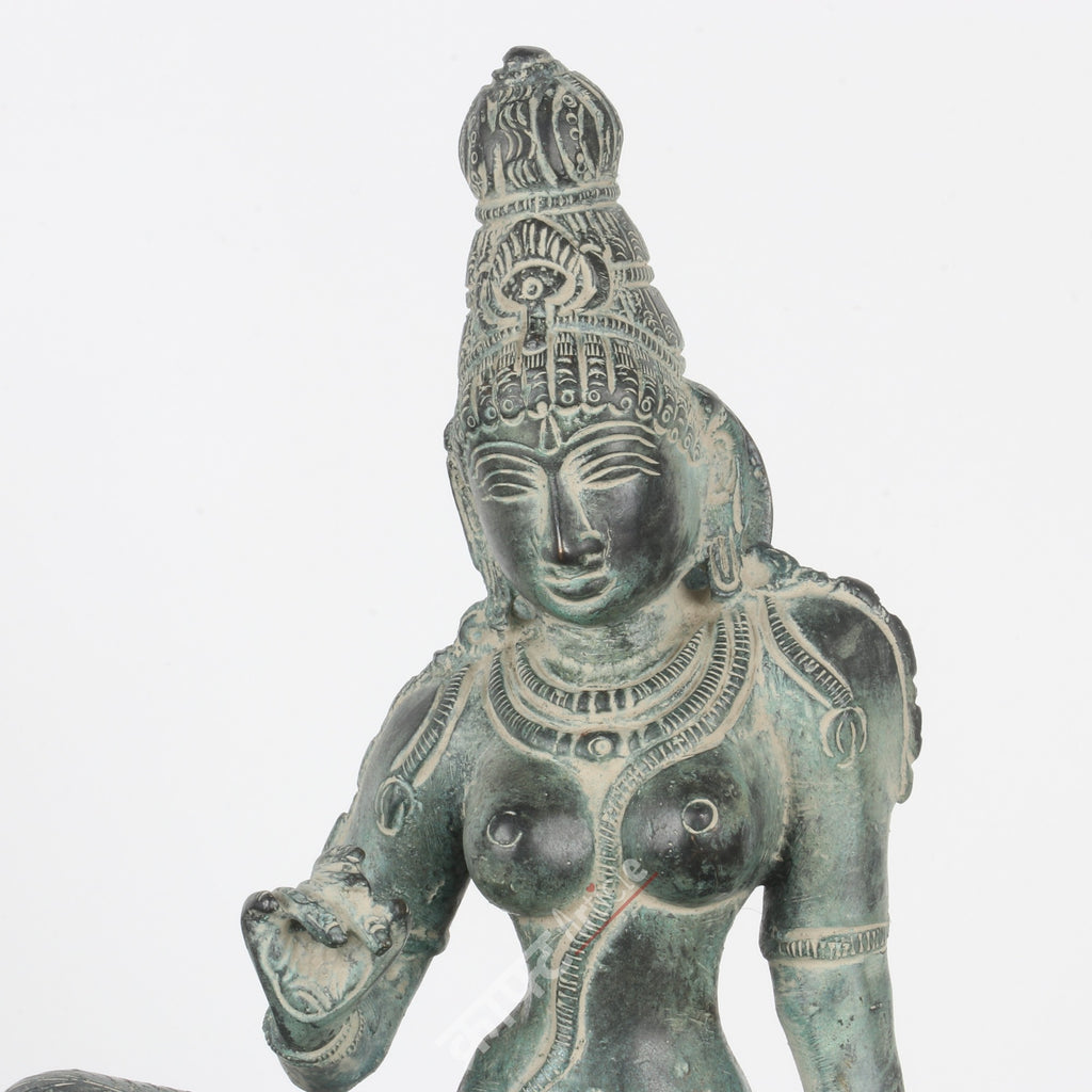 Brass Goddess Parvati Idol