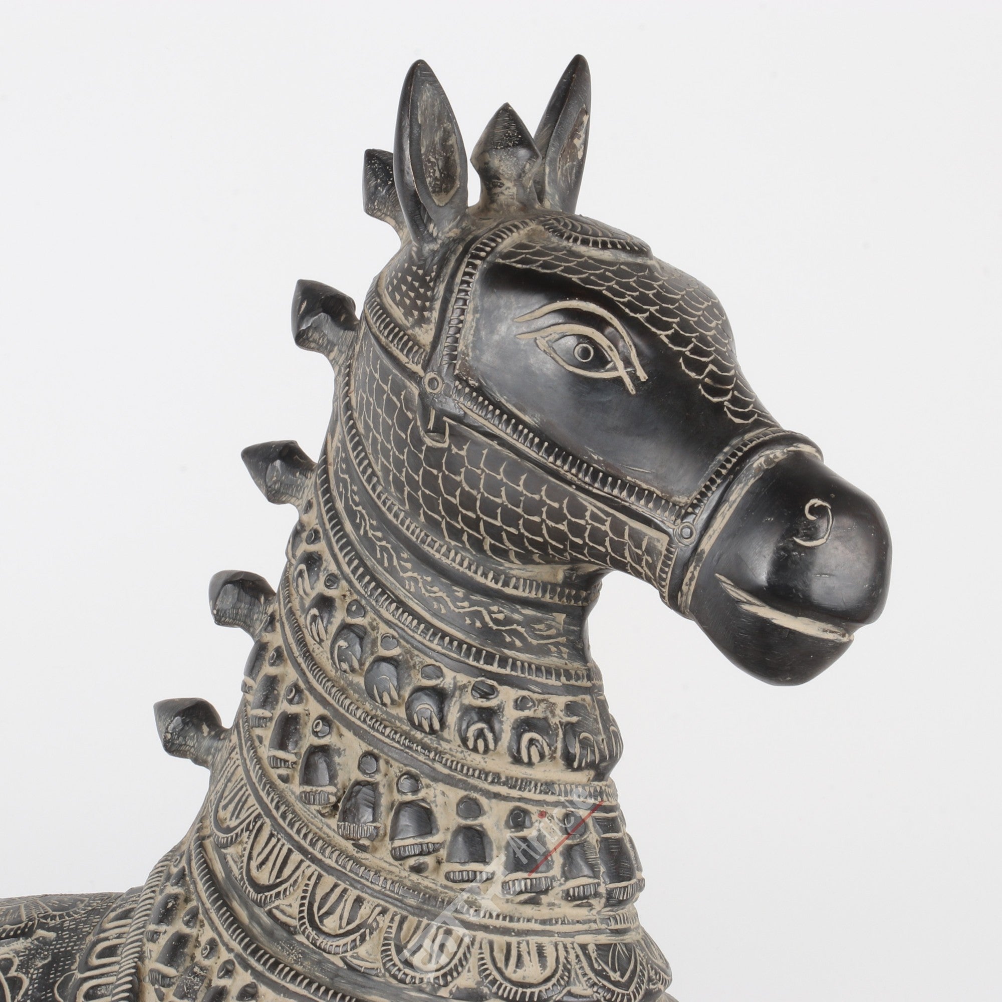Brass Horse Sculpture 21"