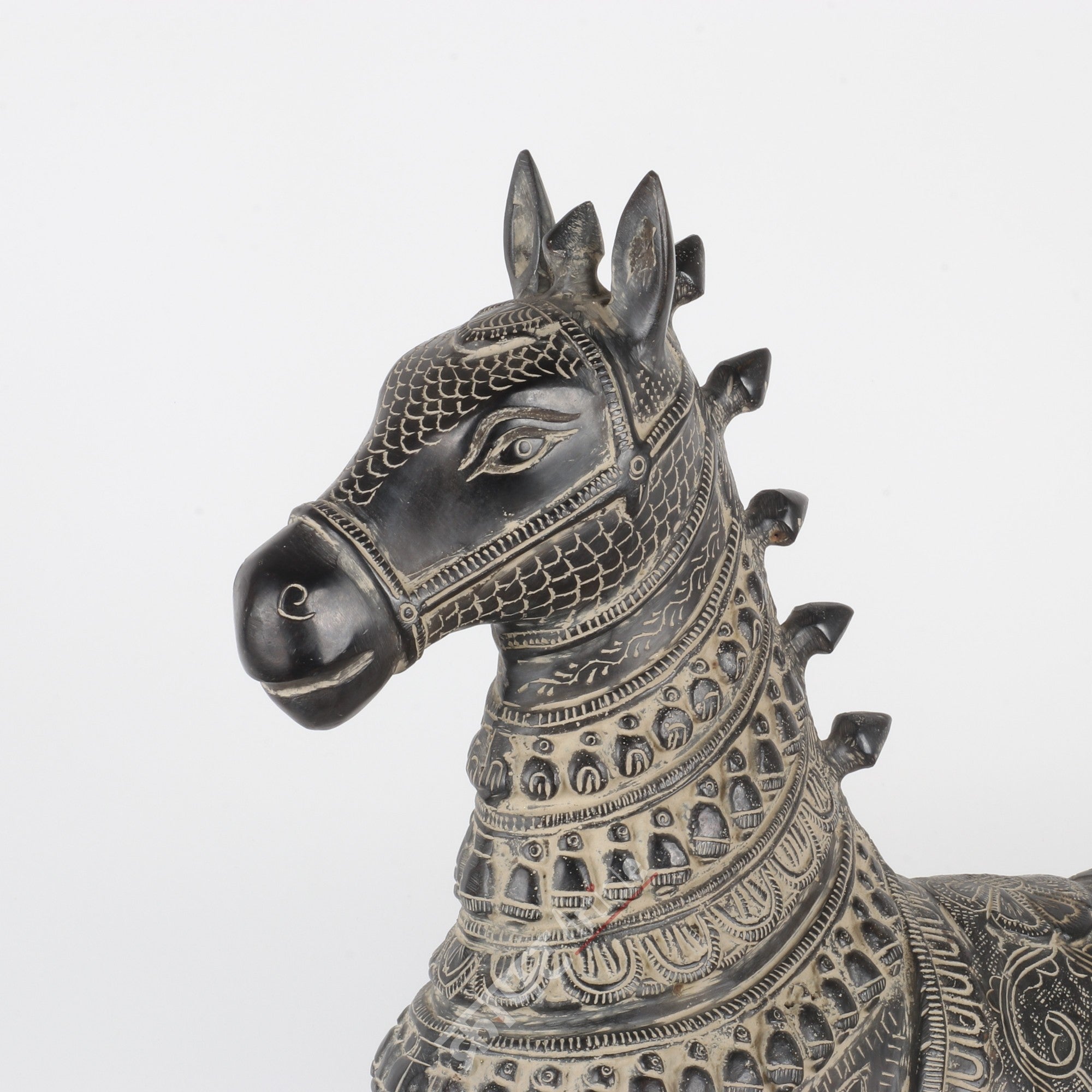 Brass Horse Sculpture 21"