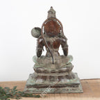 Brass Lord Hanuman Sitting Statue
